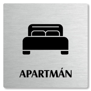 Apartmán, 80x80mm, stříbrná, Nevada